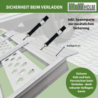 DREIBREIT by TRUTZHOLM Alu Auffahrrampe 175 cm 2-fach klappbar Tragkraft 1020kg gelocht Verladerampe