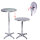 Stehtisch 2in1 höhenverstellbar 70/115cm Ø60cm Aluminium Bistrotisch Bartisch