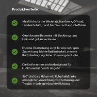Kettenzug rund 3 t Tragkraft - 3 m Hubhöhe - Einzelbremse HSZ Flaschenzug Hebezug Hebetechnik