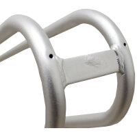 Fahrradständer für 4 Fahrräder höhenversetzt 140x45 cm Stahl feuerverzinkt 2x2 Bodenparker in grau