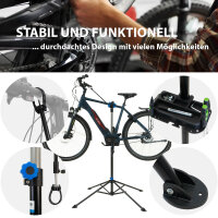 Fahrradmontageständer höhenverstellbar 50 kg Stahl magnetische schwarz