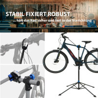 Fahrradmontageständer höhenverstellbar 50 kg Stahl magnetische schwarz