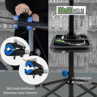 Fahrradmontageständer höhenverstellbar 50 kg Stahl magnetische schwarz