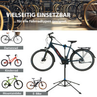 Fahrradmontageständer höhenverstellbar 50 kg Stahl magnetische schwarz