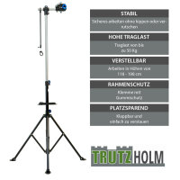 Fahrradmontageständer höhenverstellbar 50 kg Stahl magnetische schwarz