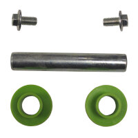 Schubkarrenrad grün/Schwarz Vollgummi 4.80/4.00-8 + Achse Ersatzrad Reifen Schiebkarre PU