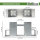 2er Set Holzstapelhilfe feuerverzinkter Stahl 34x10x15 cm Holzstapelhalter