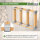 2er Set Holzstapelhilfe feuerverzinkter Stahl 34x10x15 cm Holzstapelhalter