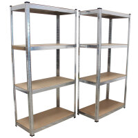 Schwerlastregal 160x80x40 cm 2er Set Lagerregal...