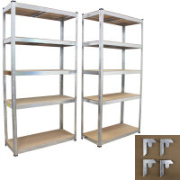 2x Schwerlastregal 180x90x40 cm 875 kg mit 5 Böden...