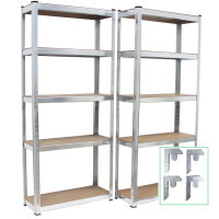 Schwerlastregal 170x75x30 cm 2er Set Steckregal Lagerregal