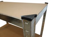 Schwerlastregal 170x75x30 cm 2er Set Steckregal Lagerregal