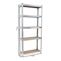 Schwerlastregal 170x75x30 cm 2er Set Steckregal Lagerregal