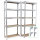 Schwerlastregal 170x75x30 cm 2er Set Steckregal Lagerregal