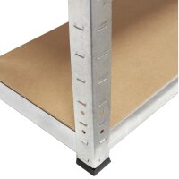 TRUTZHOLM Schwerlastregal 2er Set 200x100x30 cm verzinkt 900 kg mit 6 Böden