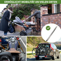 TRUTZHOLM Auffahrrampe Alu 250 cm 500 kg 26 cm breit Anti Rutsch gelocht Motorradrampe Verladerampe