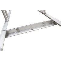 Fahrradständer für 4 Fahrräder höhenversetzt 140 x 45 cm Stahl feuerverzinkt grau 2x2 Bodenparker Reihenparker