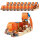 10x Profi Ratschen Spanngurt Spanngurte Zurrgurt 2-tlg 5m 4t 4to 4000kg TÜV/GS ORANGE