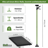 5 x Einhandstütze Montagestütze Deckenstütze Teleskopstütze bis 290cm
