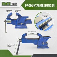 Schraubstock parallel 360° drehbar mit Amboss für Werkbank 150 mm / 6"