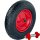 Schubkarrenrad 390x95 mm 4.80 4.00-8  luftbereifung inkl. Achse Ersatzrad 4PR Metallfelge 200 kg