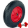 Schubkarrenrad 390x95 mm 4.80 4.00-8  luftbereifung inkl. Achse Ersatzrad 4PR Metallfelge 200 kg
