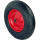 Schubkarrenrad 390x95 mm 4.80 4.00-8  luftbereifung inkl. Achse Ersatzrad 4PR Metallfelge 200 kg