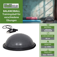 Balancetrainer Yoga Gymnastik Balance Half Ball ø 60cm Balance Board