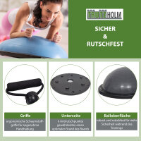 Balancetrainer Yoga Gymnastik Balance Half Ball ø 60cm Balance Board