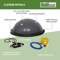 Balancetrainer Yoga Gymnastik Balance Half Ball ø 60cm Balance Board