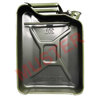 3x Metallkanister silber 20 Liter inkl. Ausgießer Benzin Diesel