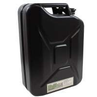 Metallkanister schwarz 20 Liter inkl. Ausgießer + Halter Benzin Diesel
