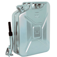 Metallkanister silber 20 Liter inkl. Ausgießer +...