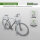 Fahrradanlehnbügel 115 x 99 cm Stahl feuerverzinkt Ø 49 mm Einbetonieren Fahrradständer Parker Typ U