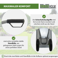 2-Rad Schubkarre verzinkt 110L Gartenkarre Baukarre kippsicher PU Räder pannensicher