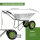 2-Rad Schubkarre verzinkt 110L Gartenkarre Baukarre kippsicher PU Räder pannensicher