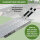 TRUTZHOLM 2x Auffahrrampen 200 x 28 cm 540 kg Alu gelocht starr Verladerampen Motorradrampen grau