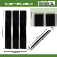 DREIBREIT by TRUTZHOLM Alu Auffahrrampe 175 cm 2-fach klappbar Tragkraft 1020 kg beschichtet Rampe