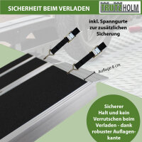 DREIBREIT by TRUTZHOLM Alu Auffahrrampe 175 cm 2-fach klappbar Tragkraft 1020 kg beschichtet Rampe