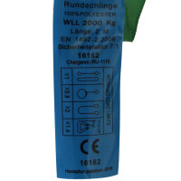 10er Set Rundschlinge 2000 kg 2to grün 4 m Umfang Hebeband Hebeschlinge Hebegurt