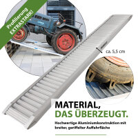 TRUTZHOLM 2x Schwerlastrampe 2000 kg Länge 200 cm Alu Auffahrrampe für PKW Quad Maschinen Motorrad