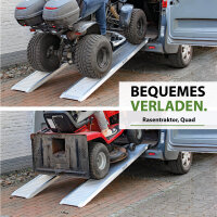 TRUTZHOLM 2x Schwerlastrampe 2000 kg Länge 200 cm Alu Auffahrrampe für PKW Quad Maschinen Motorrad