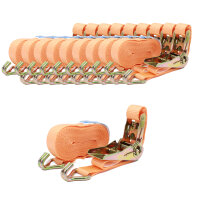 10x Profi Ratschen Spanngurt Spanngurte Zurrgurt 2-tlg 6m...