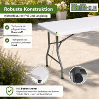 Klapptisch 180x75x74 cm Kunststoff / Stahl Gartentisch Esstisch Campingtisch Partytisch Buffettisch