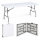 Klapptisch 180x75x74 cm Kunststoff / Stahl Gartentisch Esstisch Campingtisch Partytisch Buffettisch
