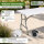 Klapptisch 180x75x74 cm Kunststoff / Stahl Gartentisch Esstisch Campingtisch Partytisch Buffettisch