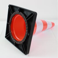 5x Verkehrskegel Pylone schwere Ausführung Leitkegel mit Reflektionsstreifen  45 cm  Warnkegel