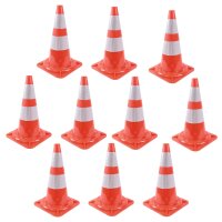 10x Verkehrskegel Warnleitkegel Verkehrsleitkegel...