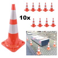 10x Verkehrskegel Warnleitkegel Verkehrsleitkegel Leitkegel Markierungskegel Pylone Warnkegel