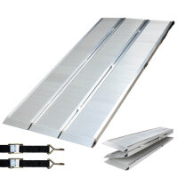 DREIBREIT by TRUTZHOLM Auffahrrampe 2-fach klappbar 175 cm 1650 kg Alu geriffelt Verladerampe massiv